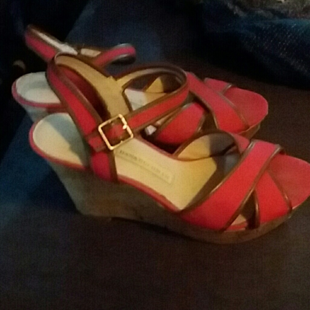 Red Dana Buchman Wedges